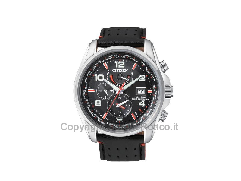 CITIZEN RADIOCONTROLLATO 44MM ROSSO/NERO